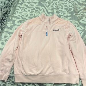 Pink Vineyard Vines Quarter-Zip Pullover